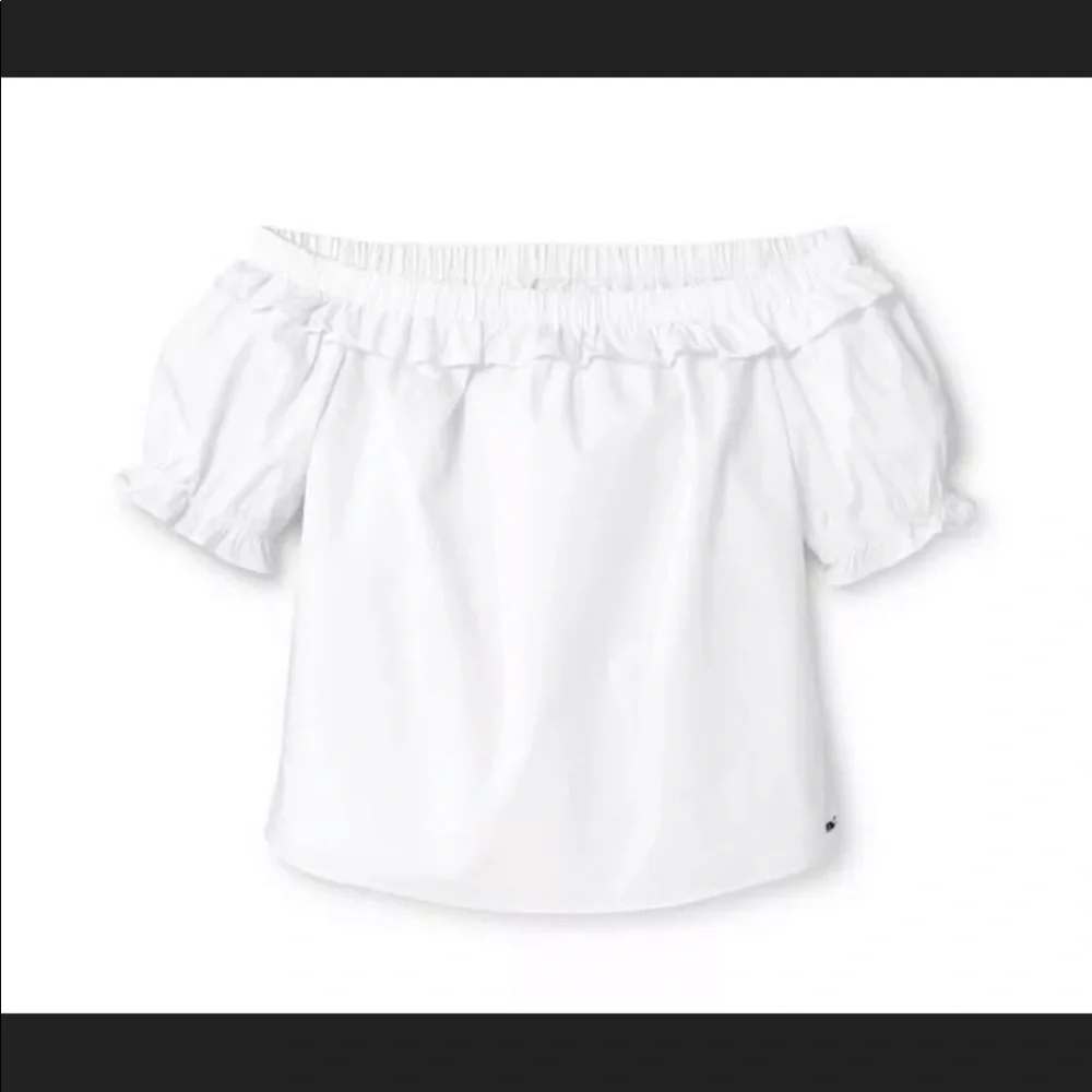 Vineyard Vines White Off the Shoulder Top - Picture 3 of 8